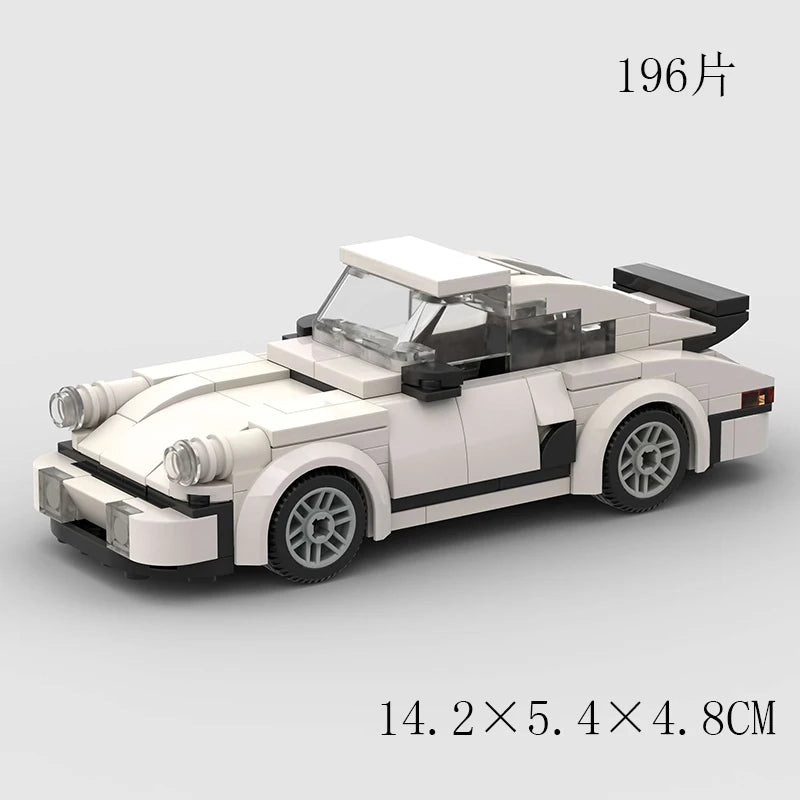 City Speed Racing Car Model Building Blocks DIY Bricks MOC Toy Classic Rally Sports Super Racer Vehicle Christmas gift technique