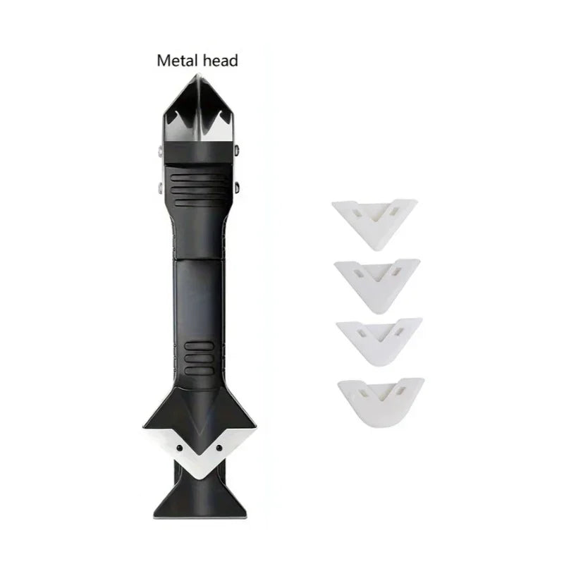 5 In 1 Silicone Scraper Sealant Smooth Remover Tool Set Caulking Finisher Smooth Grout Kit Floor Mould Removal Hand Tools /,'[\0