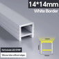 1M-10M LED Neon Rope Tube Soft Silicone Diffuser Channel Black/White Flexible Ribbon Strip Light for Recessed Channel