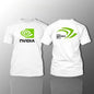 NVIDIA Short-sleeved Shirt NVIDIA RTX Intel Summer Men's Clothing for Gaming Geek Round-neck 2026 New T-shirt