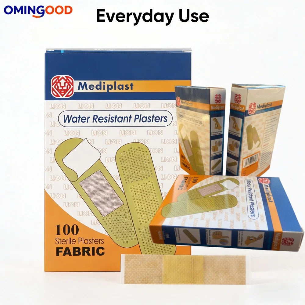 100Pcs Waterproof Cartoon Band-Aids Adhesive Hemostasis Bandages for First Aid Emergency Medical Dressing Sticking Plaster