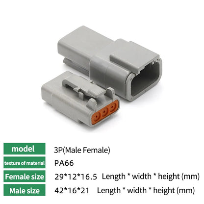 10/50/100 Sets Deutsch DTM/DT/DTP/DTF Automobile Connector Plug&Socket Male&Female Terminal DTM04-2/3/4/6/8/12 DTM06-2/3/4/6/8S