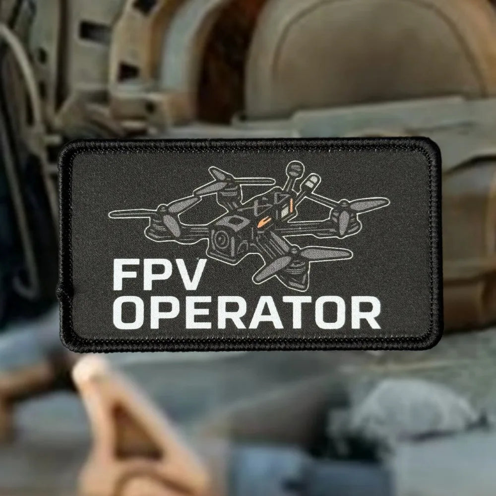 FPV Operator Morale Tactical Patch Military Army Armband Drone Printed Hook & Loop Patches Clothing Backpack Decorative Stickers