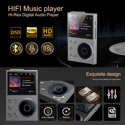 Hi-Fi Digital Audio MP3 Player Lossless DSD High Definition Portable MP3 Music Player Built-in 16GB Walkman Supports 20 Language