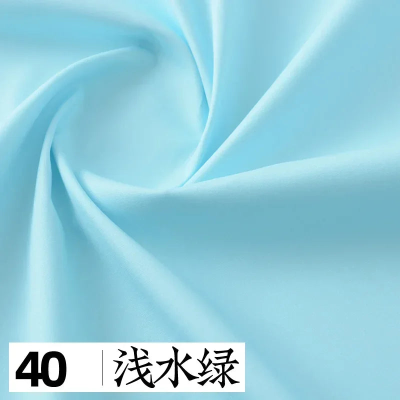 145x50cm Solid Color Pure Cotton Poplin Clothing Fabric DIY Handmade Clothes for Girls, Plain Color Antique Skirt Cotton Cloth