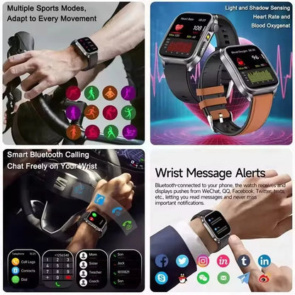 2026 New Non-Invasive Laser Treatment Three High Smart Watch  ECG+PPG Blood Fat Uric Acid Health Diagnosis Smart Watches For Man