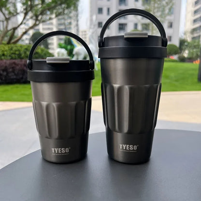 400ml/500ml TYESO Vacuum Flasks Thermoses Stainless Thermos Water Bottles Cup 304 Original Car Tumbler Cold and hot Coffee Mug