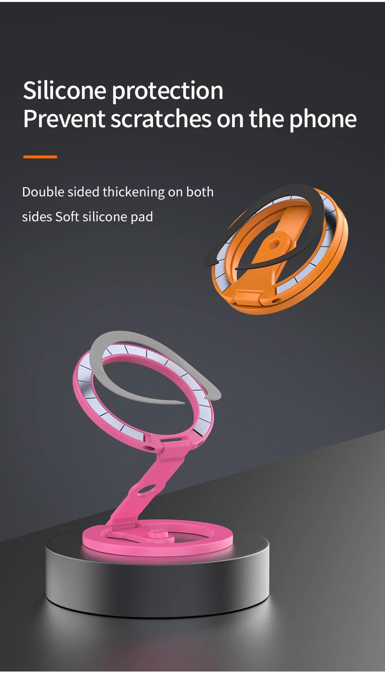 For MagSafe Double-sided Strong Magnetic Holder For Photography Equipment Mobile Phone Accessories Portable Folding Magnet Stand