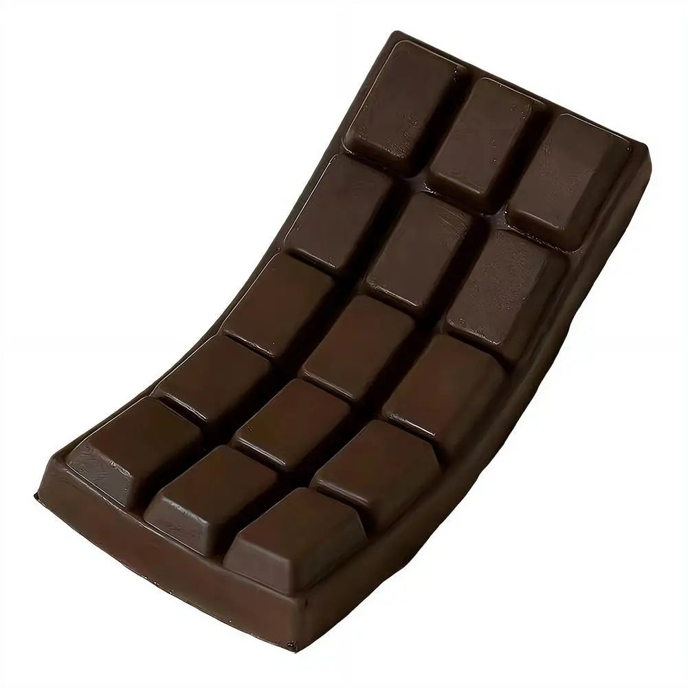 PU Soft Simulated Chocolate Squeeze Toy - Slow Rebound Stress Reliever for Office, Hand Relaxation, Desk Decor Gift