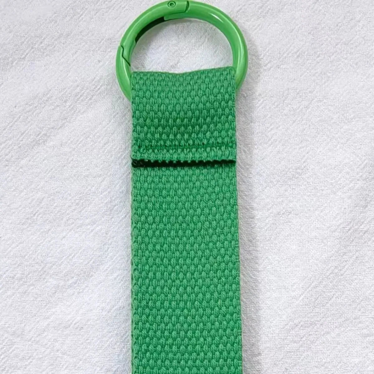 Custom LOGO Keychain Blank Canvas Strap Lanyard Backpack Floating Weave Pendant Personalize  Print Name Webbing Wholesale