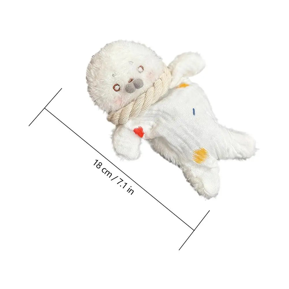 Stress Relief Plush Toy Cute Seal Bean Bag With Hanging Rope Funny Sensory For Stress Relief & Kids