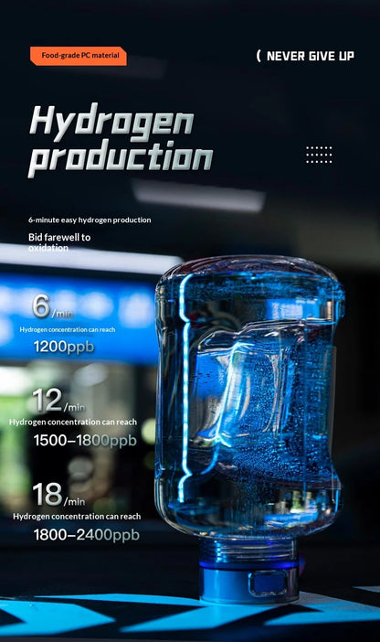 Hydrogen Water Bottle 1.5L Portable Hydrogen Rich Water Generator Large Capacity Sports Cup for Gym Outdoor Fitness