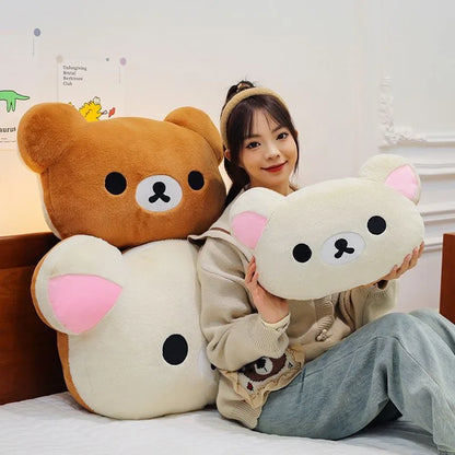 40/60cm Hot Kawaii Rilakkuma Plush Warm Hand Pillow Cartoon Bear Peluche Stuffed Toys Soft Cushion Girls Birthday Gifts