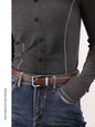 Luxury Suede Cowhide Leather Belt for Women, Vintage Style with Gold Buckle, 3.3cm Wide Waistband for Dresses & Jeans