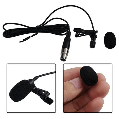 Portable 4-PIN Mini Microphone For Shure Wireless Lavalier Lapel Clip-on Microphone Audio Condenser Microphone For Meeting