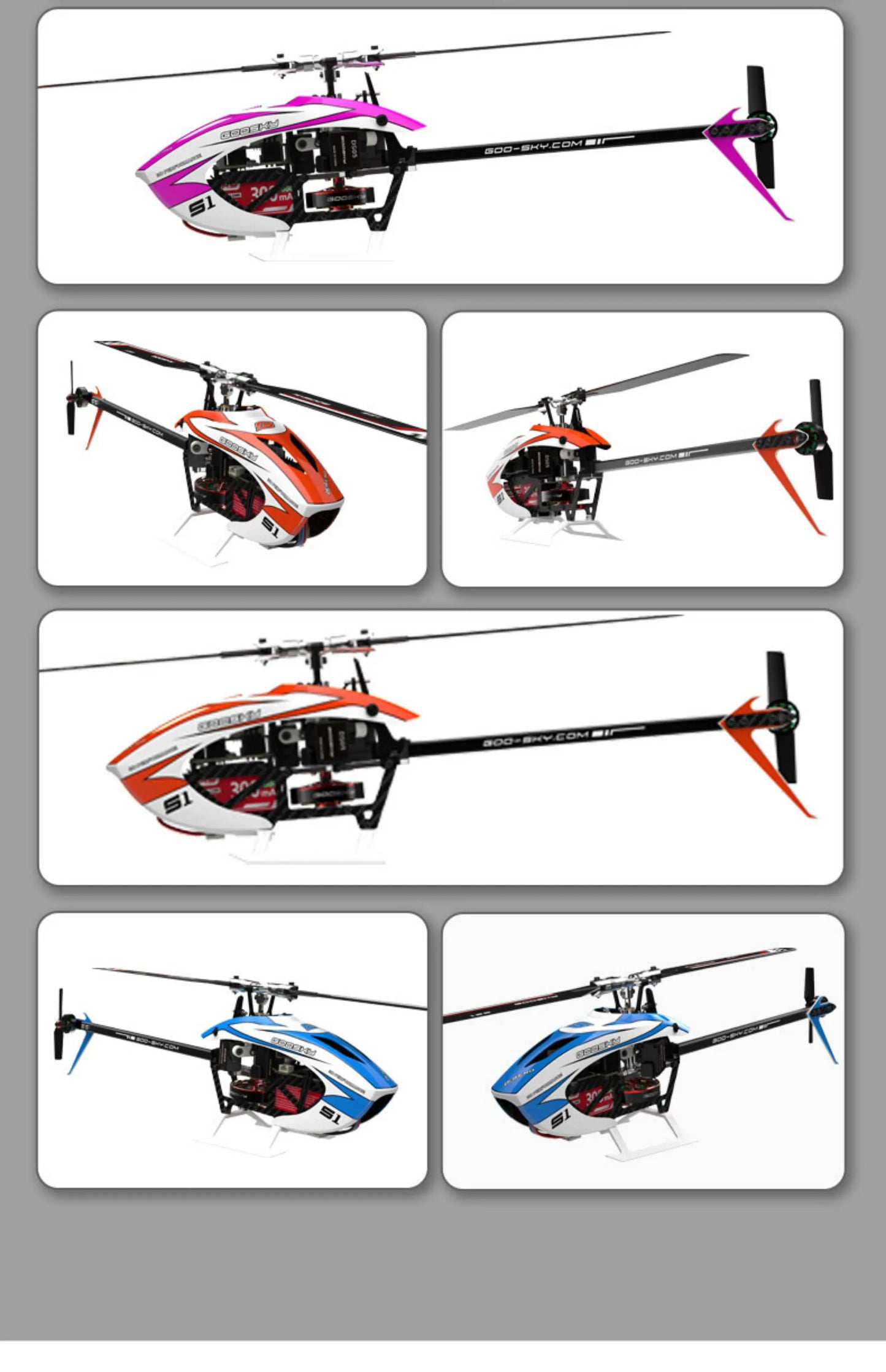 Rc Goosky S1max Bnf/Rtf 6ch 3d Stunt Double Brushless Motor Direct Drive Motor Flybarless Direct-Drive  Helicopter Toys Gifts