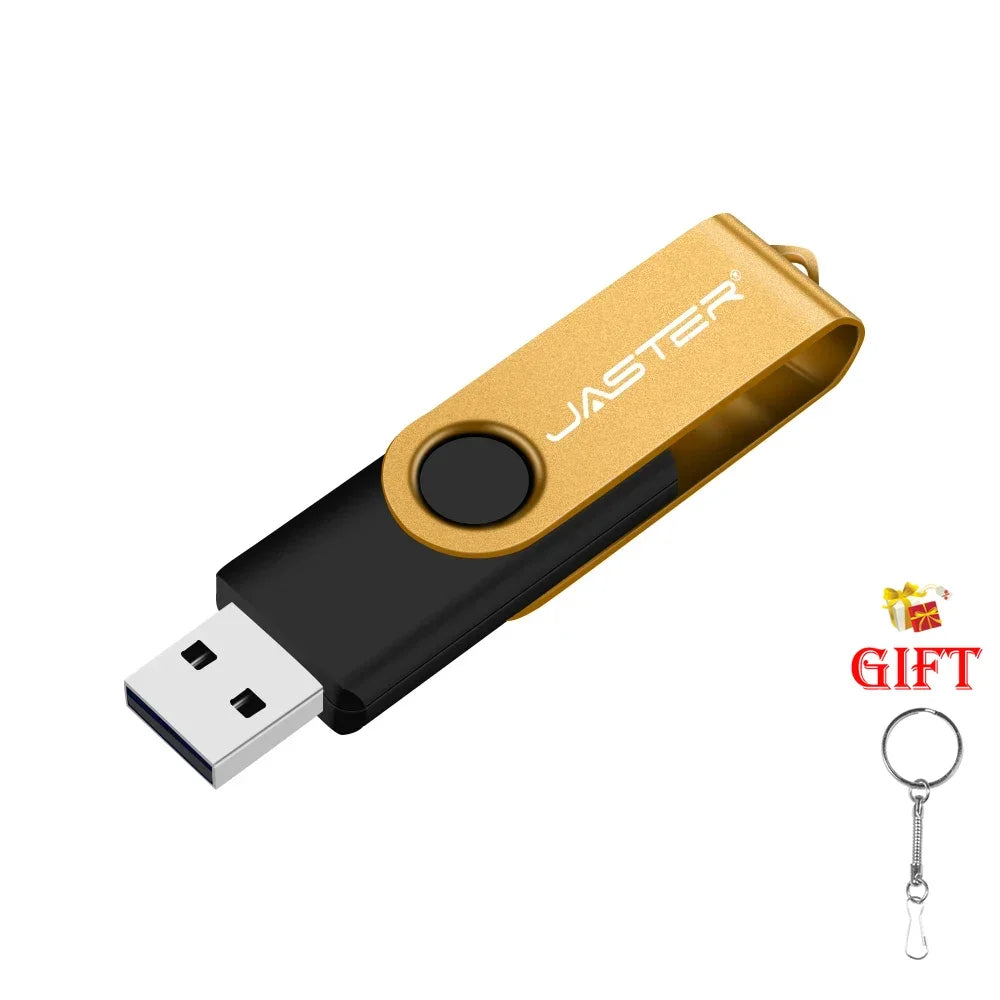 фalizar USB 32GB Flash Drive 16Giga Memory Stick Metal Jump Drive Draaibare Pendrive Draagbare 128GB Cle USB 2.0 Pen Drives