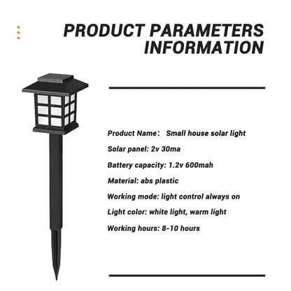 2Pcs Outdoor Solar LED Pathway Lights Walkway Garden Decor Street Lamp for Landscape Yard Patio Driveway Festival Lighting