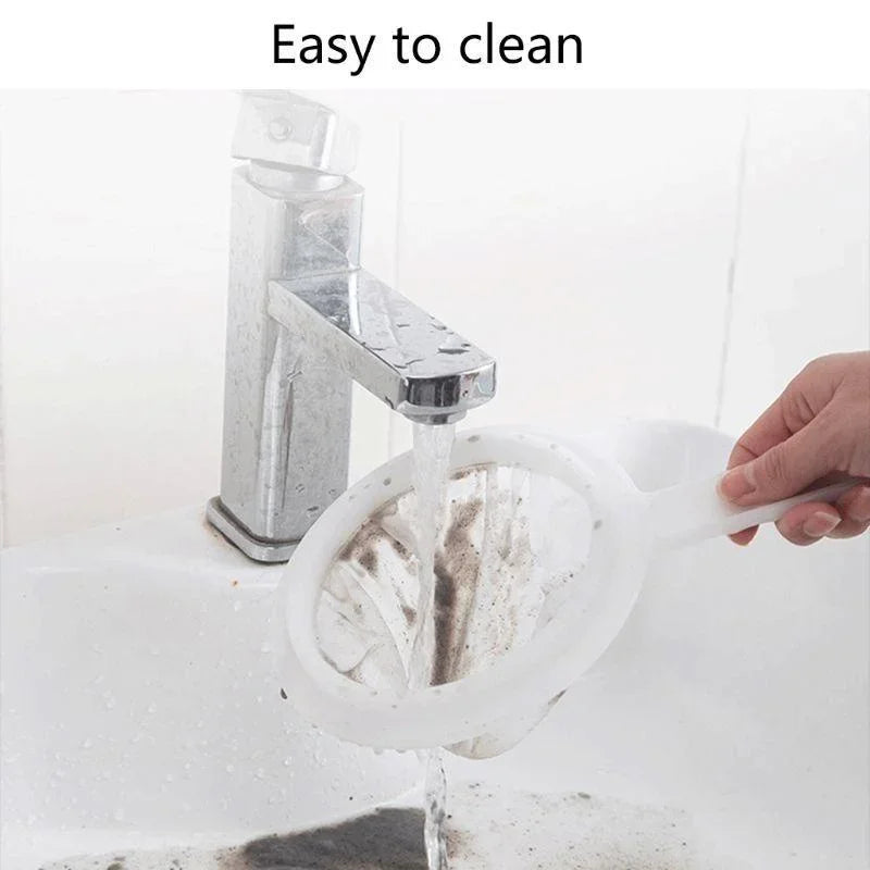 100/200/400Mesh Kitchen Ultra-Fine Nylon Mesh Strainer, Plastic Sieve Fine Mesh with Handle Kitchen Tool for Milk, Yogurt, Juice