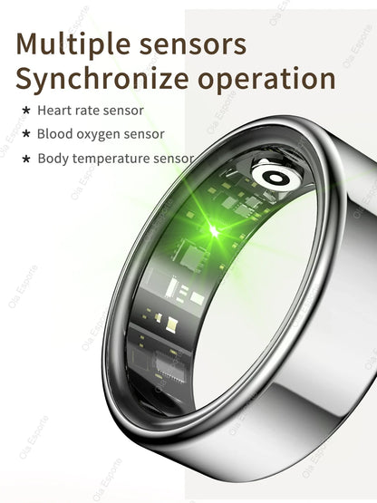 2026 New Smart ring Men Women HD Touch Screen Heart Rate Oxygen Sleep Tracker IP68 Water-resistant Long Battery Android IOS