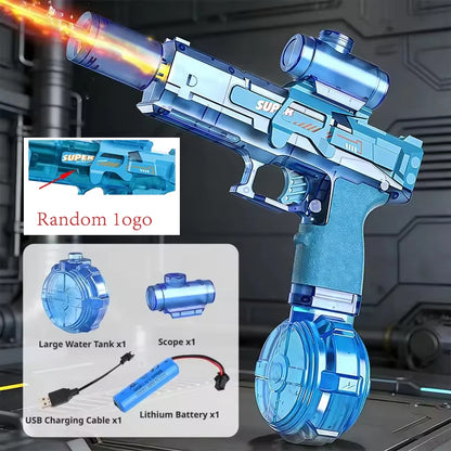 M416 Water Gun Electric Pistol Shooting Toy Full Automatic Summer Shoot Beach Outdoor Fun Toy For Children Boys Girl Adults Gift