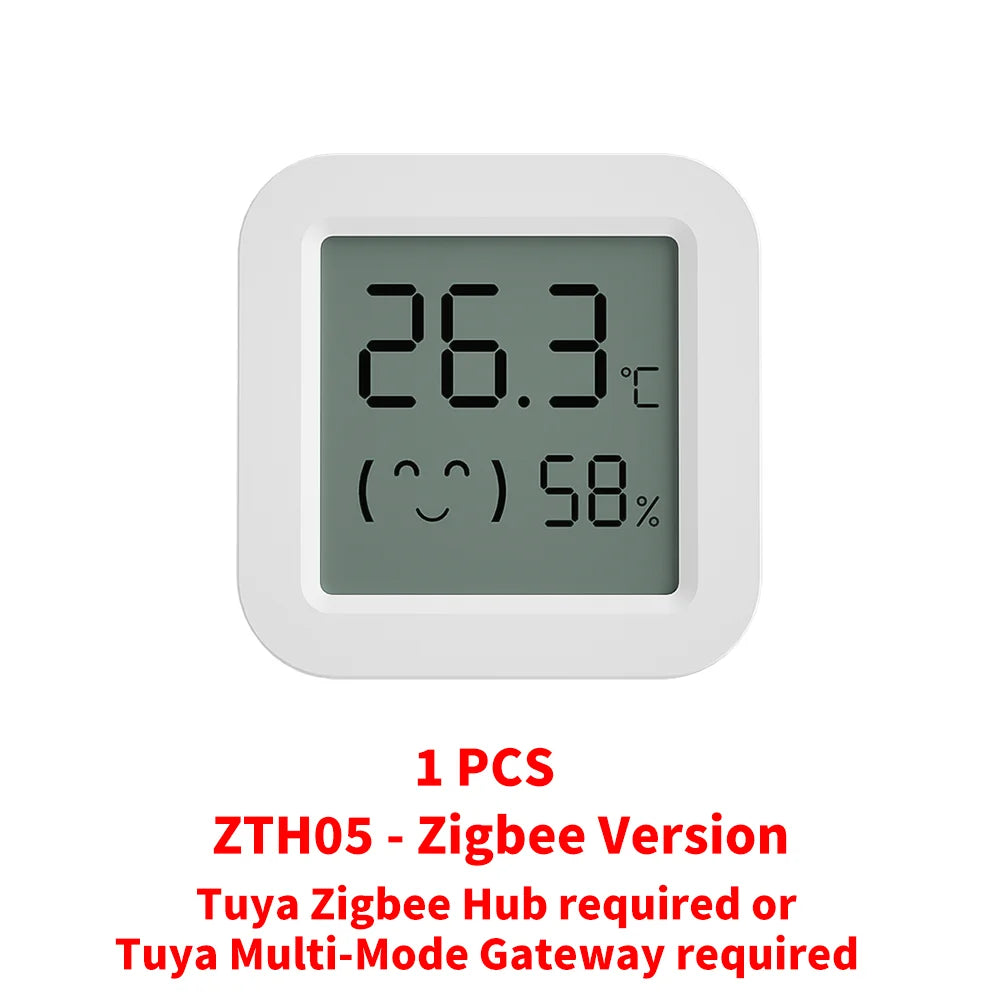 Tuya Zigbee Temperature Humidity Sensor Fridge Sensor Mini LCD Digital Display Bluetooth-Compatible Thermometer Hygrometer