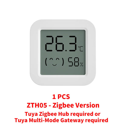 Tuya Zigbee Temperature Humidity Sensor Fridge Sensor Mini LCD Digital Display Bluetooth-Compatible Thermometer Hygrometer