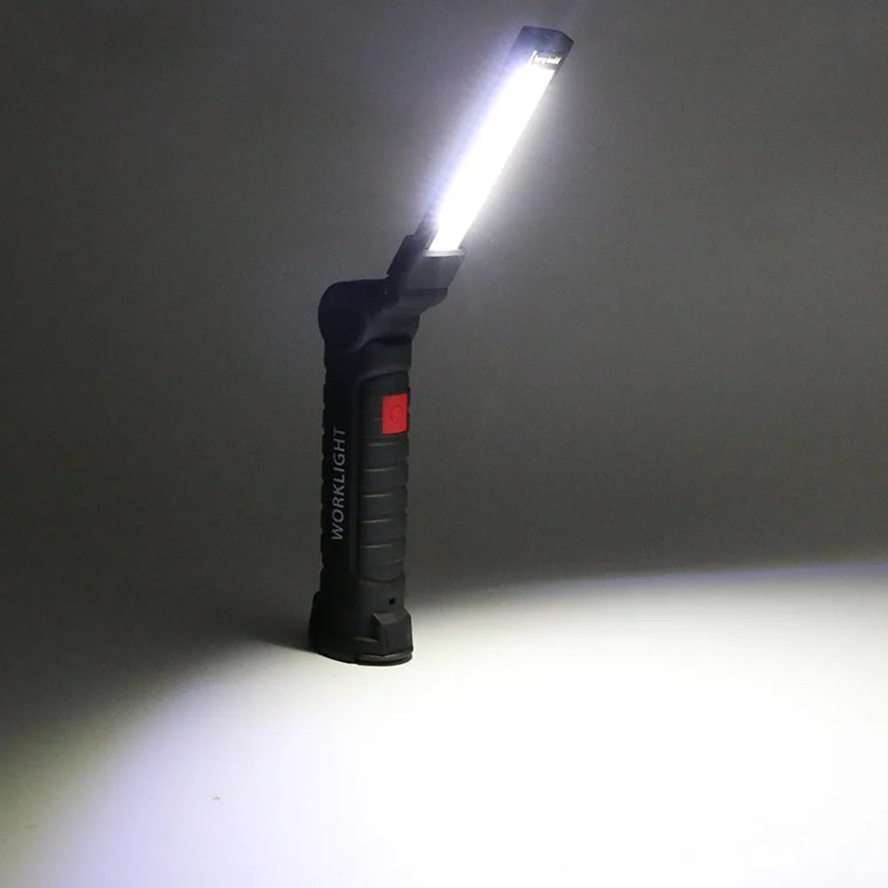 1 szt. Latarka taktyczna COB LED Lampa wisząca USB Akumulator Latarka Wodoodporna lampa robocza Magnetyczna Latarnia do oświetlenia nocnego L