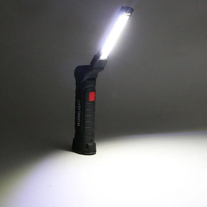 1 szt. Latarka taktyczna COB LED Lampa wisząca USB Akumulator Latarka Wodoodporna lampa robocza Magnetyczna Latarnia do oświetlenia nocnego L