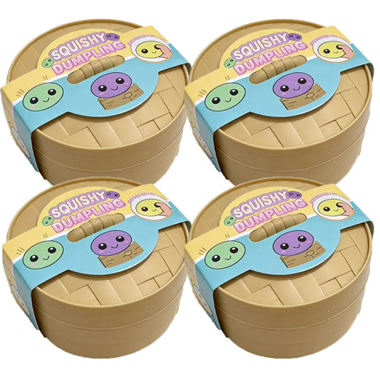 Dumpling Pressure Dumpling Squishies Cute Colorful Bun Toy Slow Rising Stress Relief Fidget Toy for Kids Adults Anti-Anxiety Toy