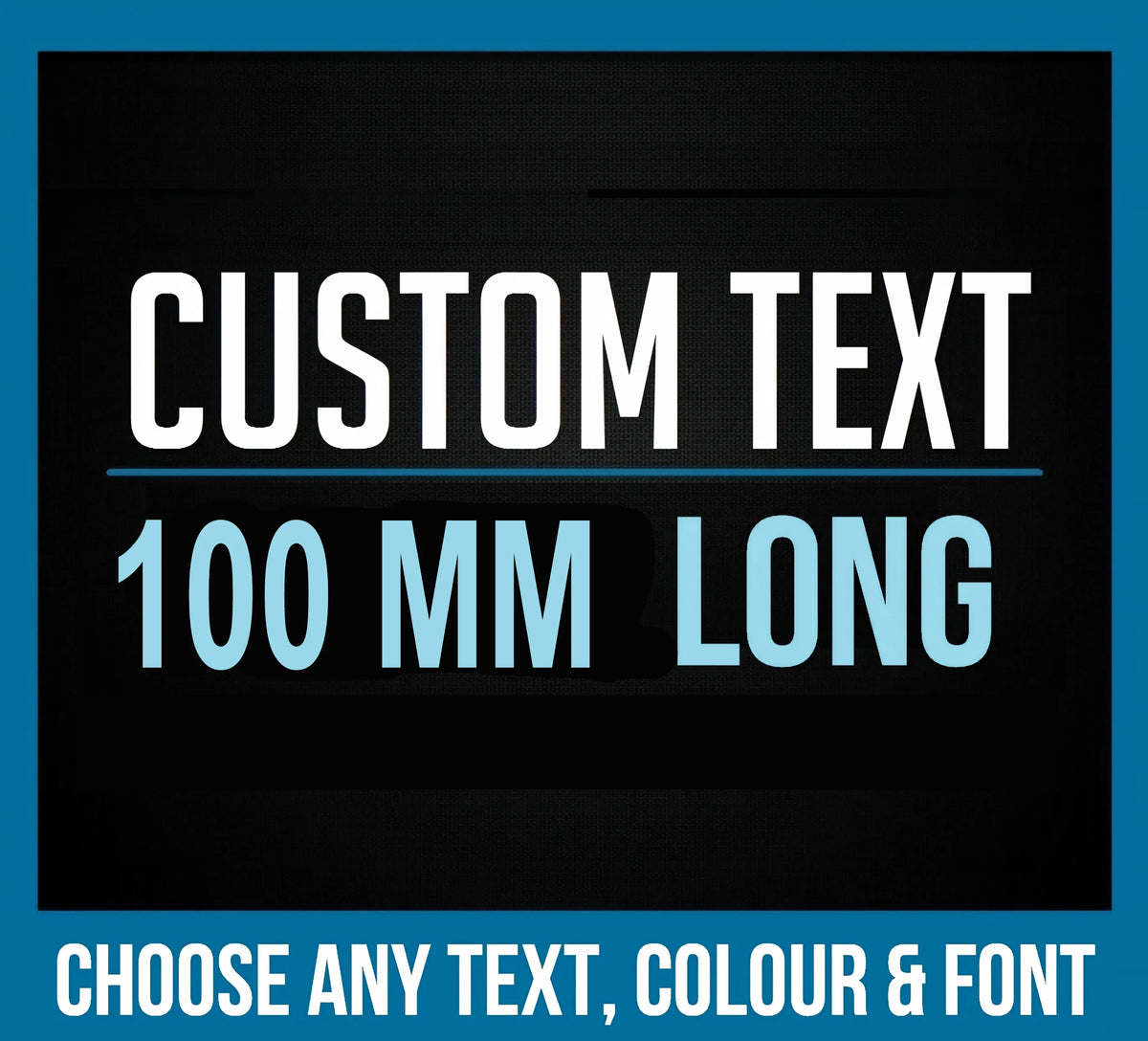 100 mm CUSTOM STICKER Vinyl Decal Long Text Font Name Lettering Business Shop For Car Home