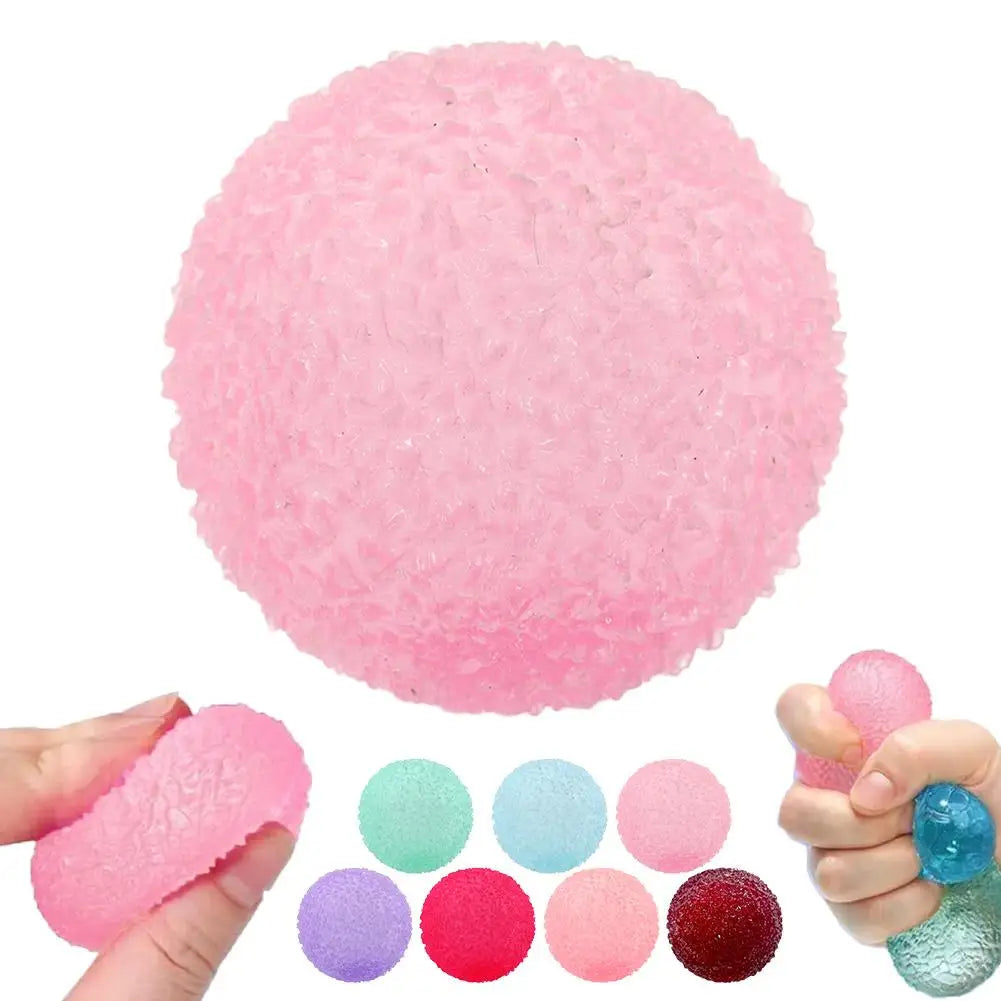 2.8in Handcrafted Bayberry Shapeable Stress Ball - Non-Rebound Squishy Toy, ASMR Slushy Feel, Anti-Stress Fidget