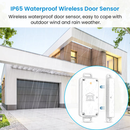 QCSMART ZigBee Garage Door Wireless Waterproof Sensor Opener Controller Control Smart Life Works with Google Assistant Alexa