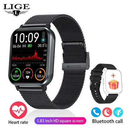 LIGE Women Smart Watch I68 Waterproof Bluetooth Call Watch for Women Smartwatch Ladies Sport Fitness Tracker Watches Men Watch