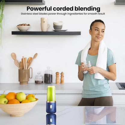 400ml Portable Blender, USB Rechargeable Personal Juicer Cup for Smoothies & Shakes
