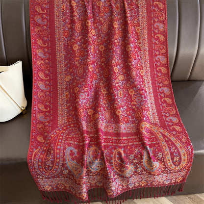 Luxury Winter Scarf Women Cashmere Warm Pashmina Brand Foulard Female Shawls Wraps Thick Soft Bufanda Poncho Scarves Stole 2025