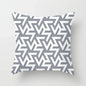 European Gray Pillowcase Geometric Pillow Cover Sofa Cushion Cover Garden Throw Pillows Hotel Outdoor Cushions car Chair 45X45cm