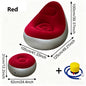 Quick Easy InflationInflatable Lounge Chair with Footrest Portable Flocked Air Sofa with Pump for Indoor Outdoor Relaxation