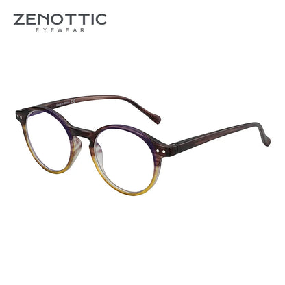 ZENOTTIC 2026 Retro Reading Glasses Anti Blue Light Blocking Readers Fashion Lightweight Eyeglasses Women Men Diopter 0 to 4.0
