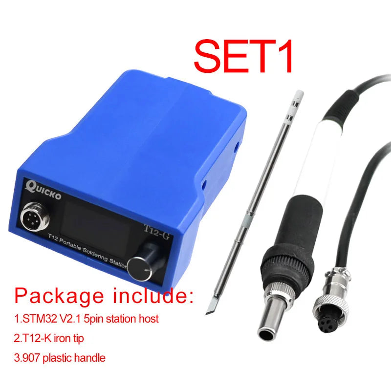 QUICKO T12-G Cordless Soldering Iron Station 72W For 20V Max Li-ion Battery For Makita Battery Electric Solder