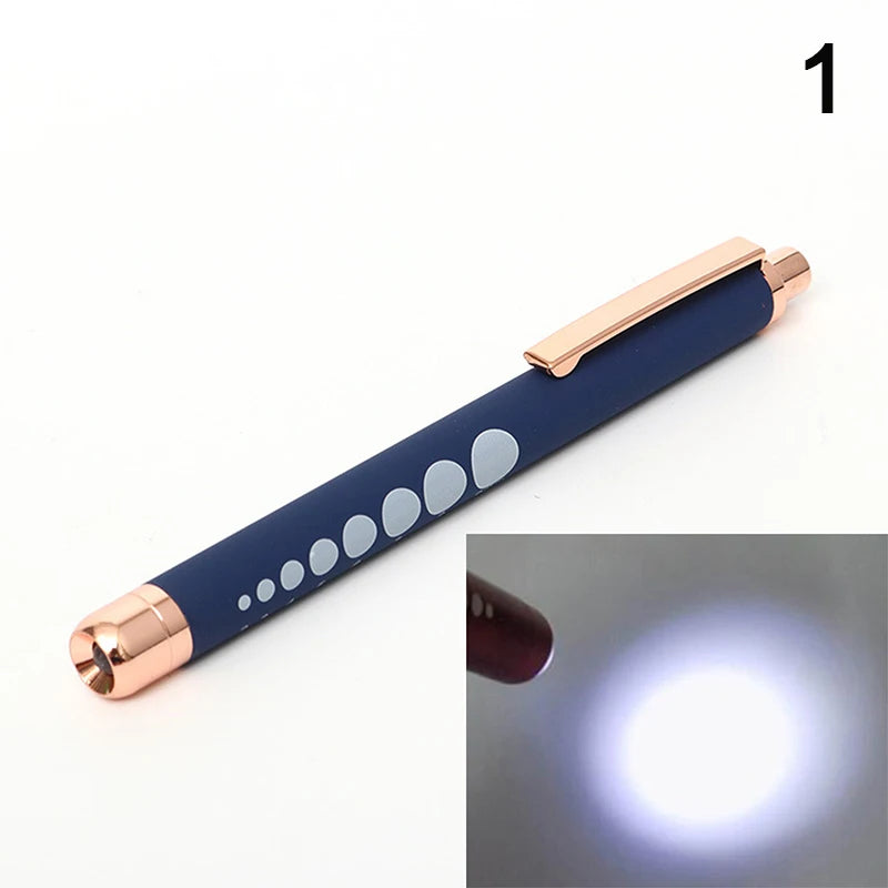 ★★★LED Medical Penlight Flashlight With Pupil Gauge Pocket Clip Pen Light For Doctor Nurse Diagnosis
