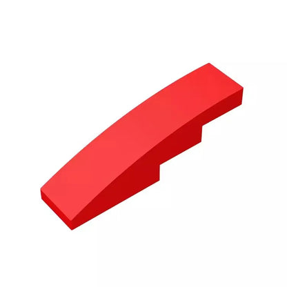 100pcs MOC Brick Part 61678 11153 Slope Curved 4 x 1 Compatible Building Block Particle DIY Assmble Kid Brain Toy Birthday Gift