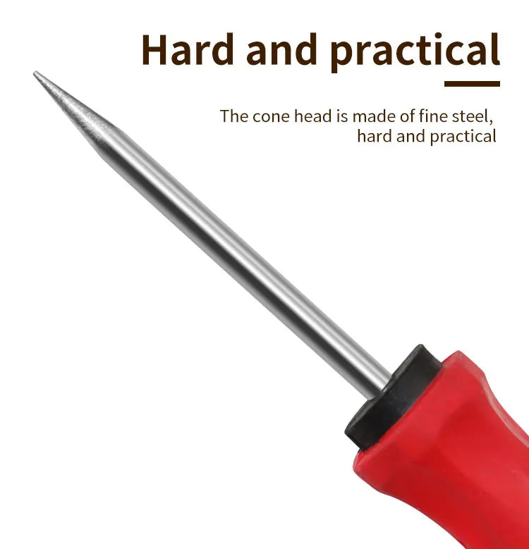 Awl Straight Cone Handle Tool Awl Hand Stitching Taper Needle Tool Craft Sewing Supplies Floor Wall Seam Cleaning Tool
