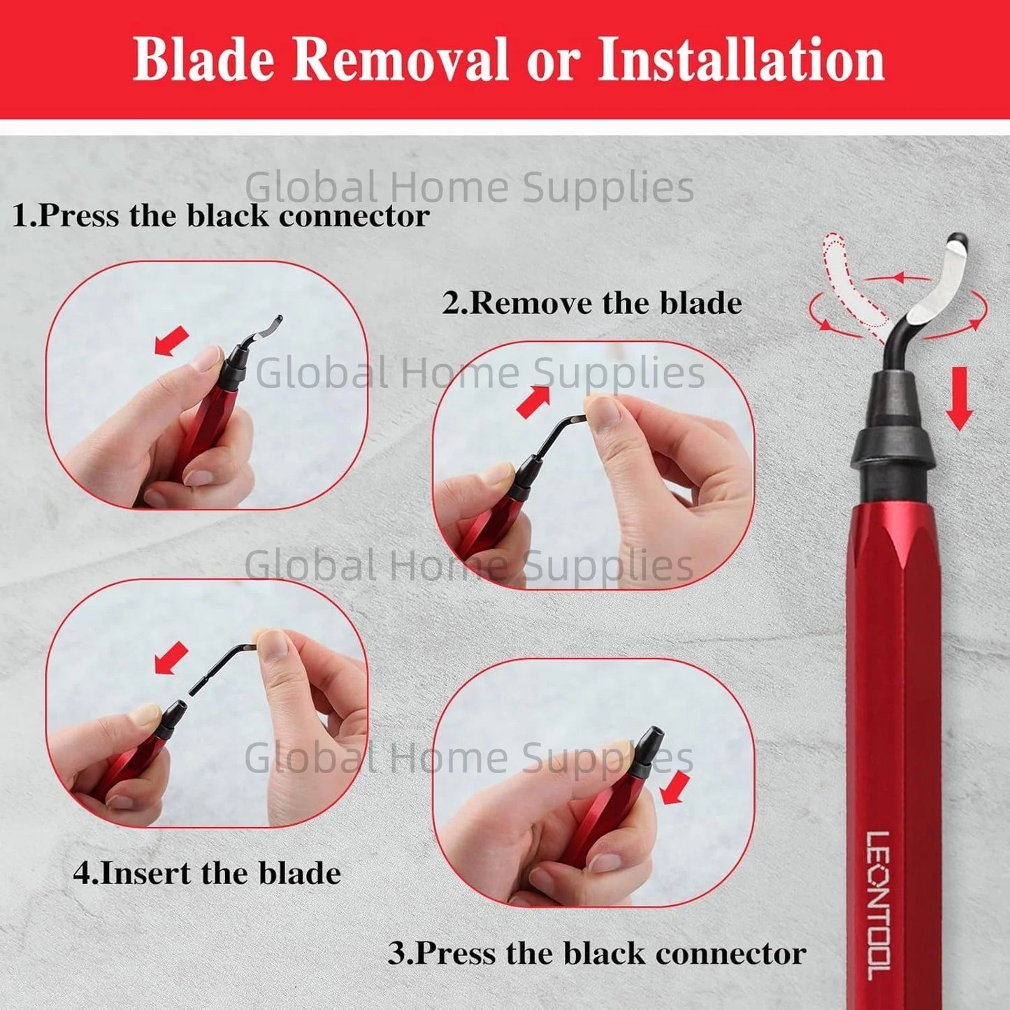 Deburring Tool RB1000 with 10Pcs BS1010 HSS Blades - Deburring Tool for Metal Aluminum Copper Plastic Pipe 3D Printing and Brass