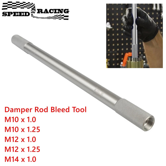 Motorcycle Fork Damper Rod Bleed Tool, M10 x 1.0/1.25, M12 x 1.0/1.25, M14 x 1.0 Fork Damper Removal Tool Fork Maintenance Tool