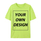 Personalized Custom Print Summer Y2K Team T-Shirt Cotton Casual Loose Short Sleeve Basics Fashion Tee Work Breathable Streetwear