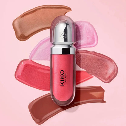 Kiko 3D Hydra Lip Gloss Non-fading Waterproof Blusher Moisturizing Shimmer Makeup Lip Gloss Lipstick Brun Pearly Mauve Liner
