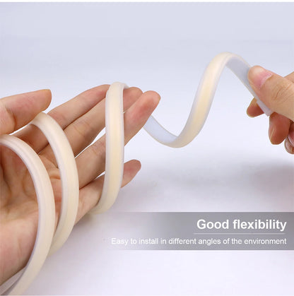 1-35M COB Strip Light Pure Silicone Tube 288LEDs/M High Bright Flexible String Lamp Waterproof 220V 110V For Villa Garden Yard