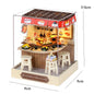 Kitten Mini Doll House 3D Puzzle Assembly Model Building Kit Creative Room Bedroom Decoration With Furniture Wooden Crafts Gifts