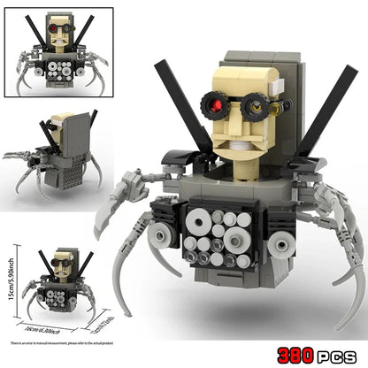 Moc Skibidi Toilet Figures Model Blocks Titan Cameraman Speakerman Construction Toys Party Halloween Decoration Boys Gifts